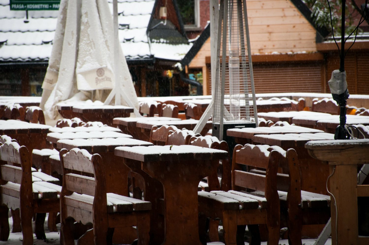 Pierwszy śnieg w Zakopanem.