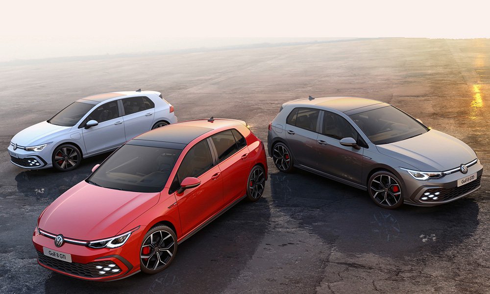 Jedno auto, trzy nowe wersje. Oto Volkswageny Golf GTI, GTE oraz GTD.