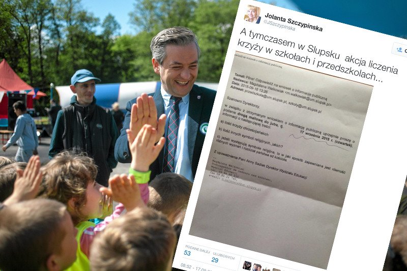 Liczenie krzyży w słupskich szkołach wywołało zaniepokojenie między innymi środowisk katolickich.