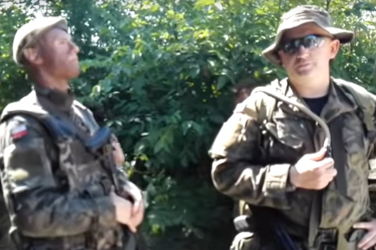 WOT urządziło sobie trening w Mięćmierzu w Kazimierzu Dolnym.