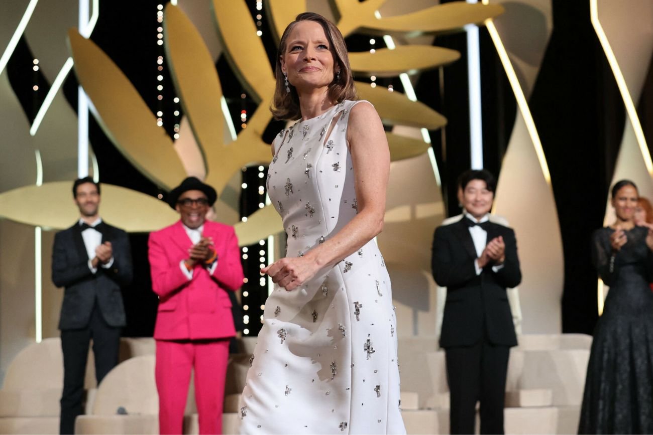 Jodie Foster podczas gali finałowej w Cannes.