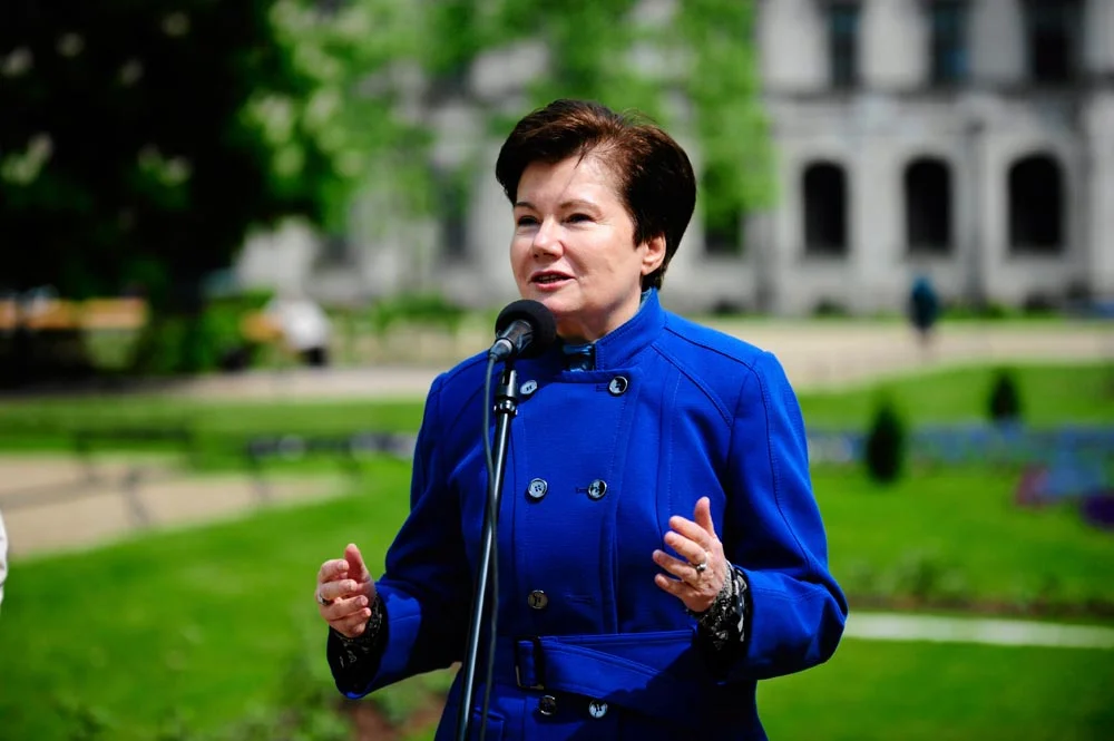 Prezydent Warszawy Hanna Gronkiewicz Waltz broni publicznie profesora Chazana