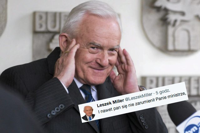Leszek Miller w bezbłędny sposób odpowiedział wiceministrowi Szymańskiemu.