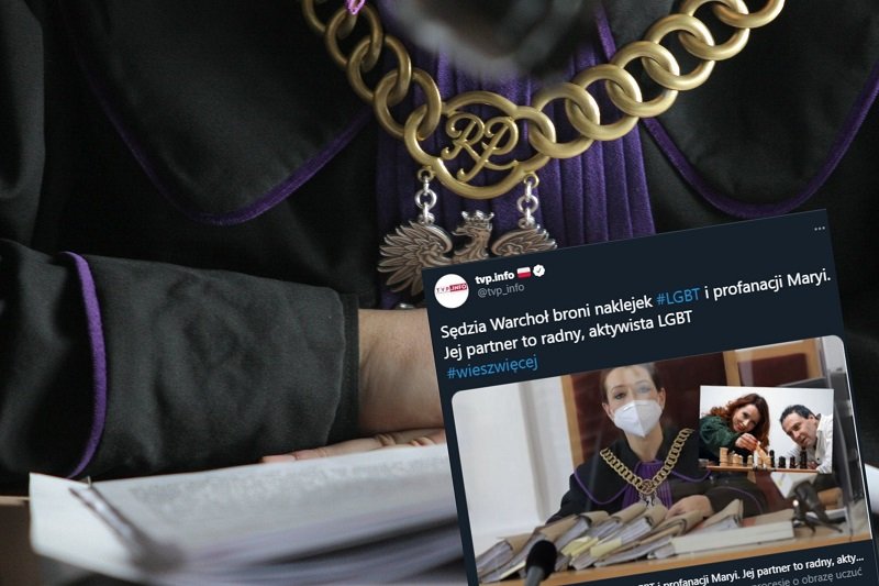 TVP Info wzięła się za życie prywatne sędzi, która wydała wyrok ws. "Tęczowych Maryjek".