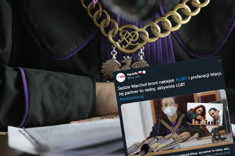 TVP Info wzięła się za życie prywatne sędzi, która wydała wyrok ws. "Tęczowych Maryjek".