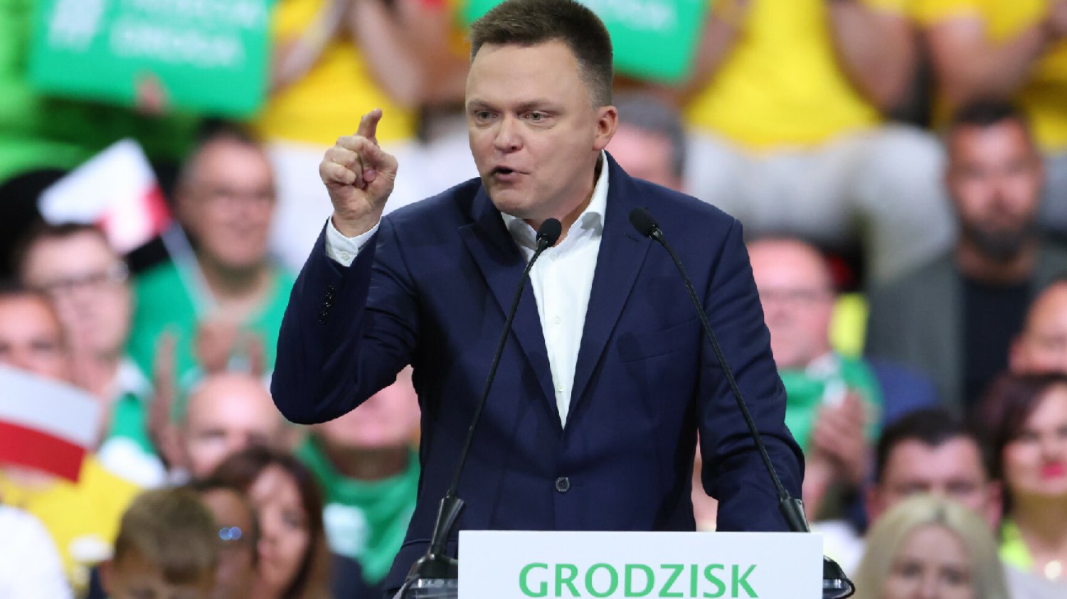 Incydent na spotkaniu z Szymonem Hołownią i Władysławem Kosiniakiem-Kamyszem.