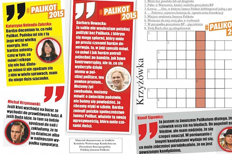 Dziennikarka Katarzyna Kolenda-Zaleska była zszokowana tym, jak sztabowcy Janusza Palikota wykorzystali jej cytat.