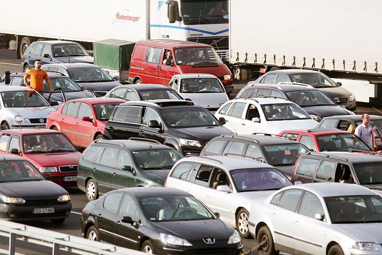 Ogromne korki w okolicy Karwian na trasie A4.