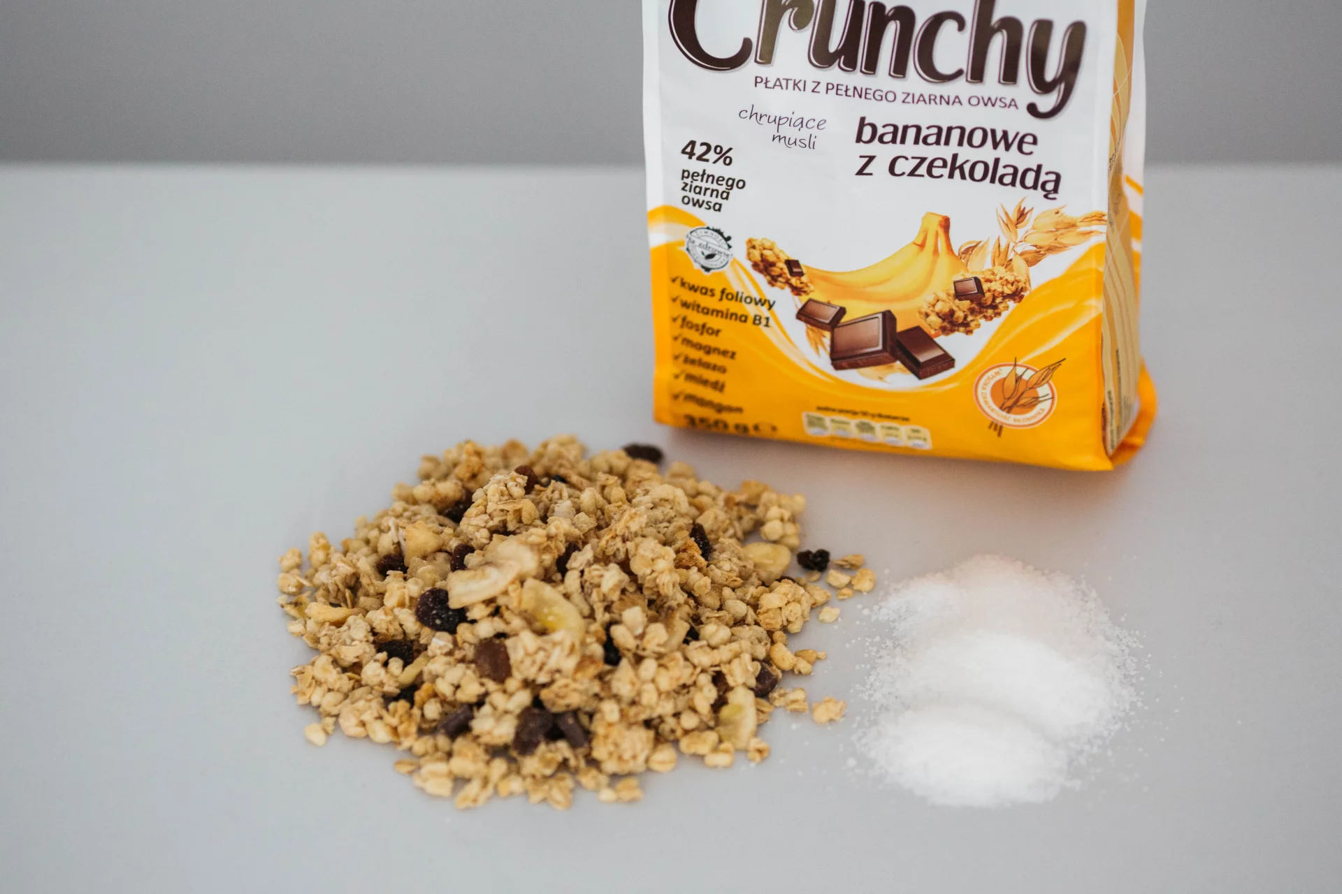100 g Crunchy = 5 łyżeczek cukru