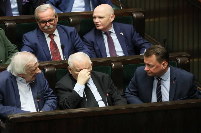 Ryszard Terlecki, Jarosław Kaczyński i Mariusz Błaszczak