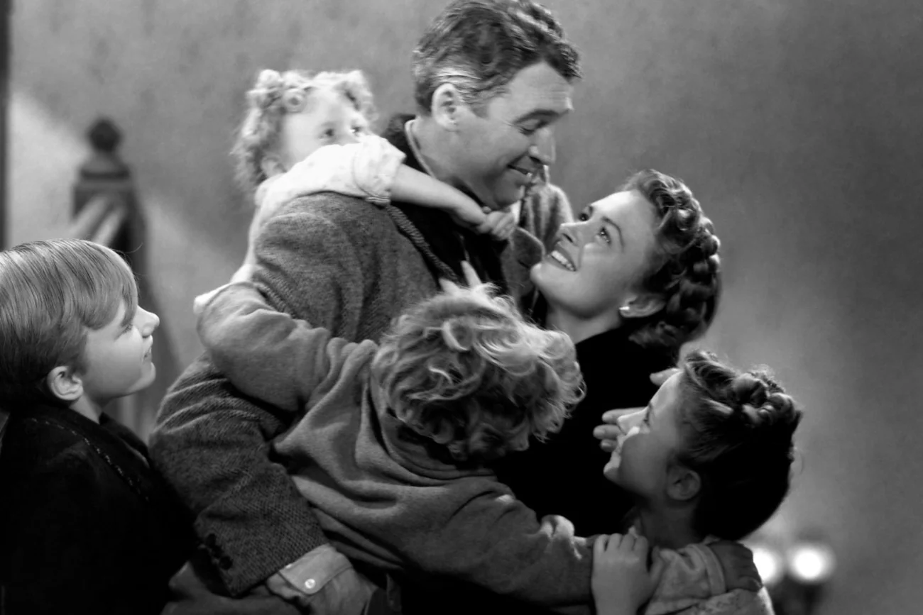 James Stewart w filmie "To wspaniałe życie".