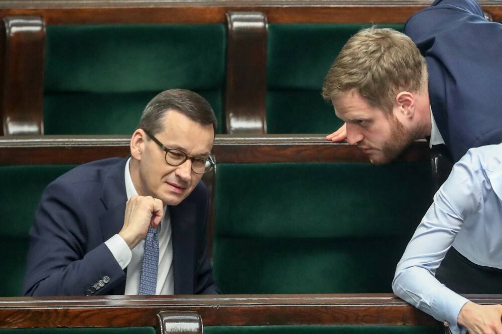 Mateusz Morawiecki i Janusz Cieszyński, pełnomocnik rządu ds. cyfryzacji