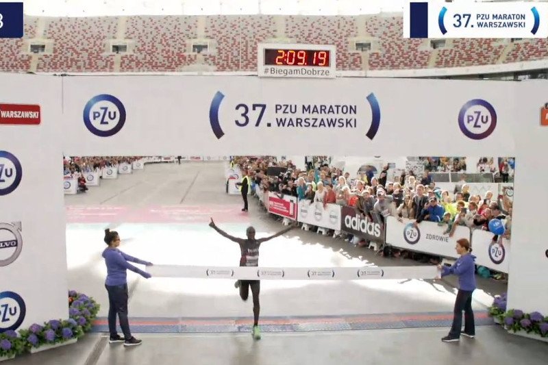 Zwycięzca maratonu na mecie