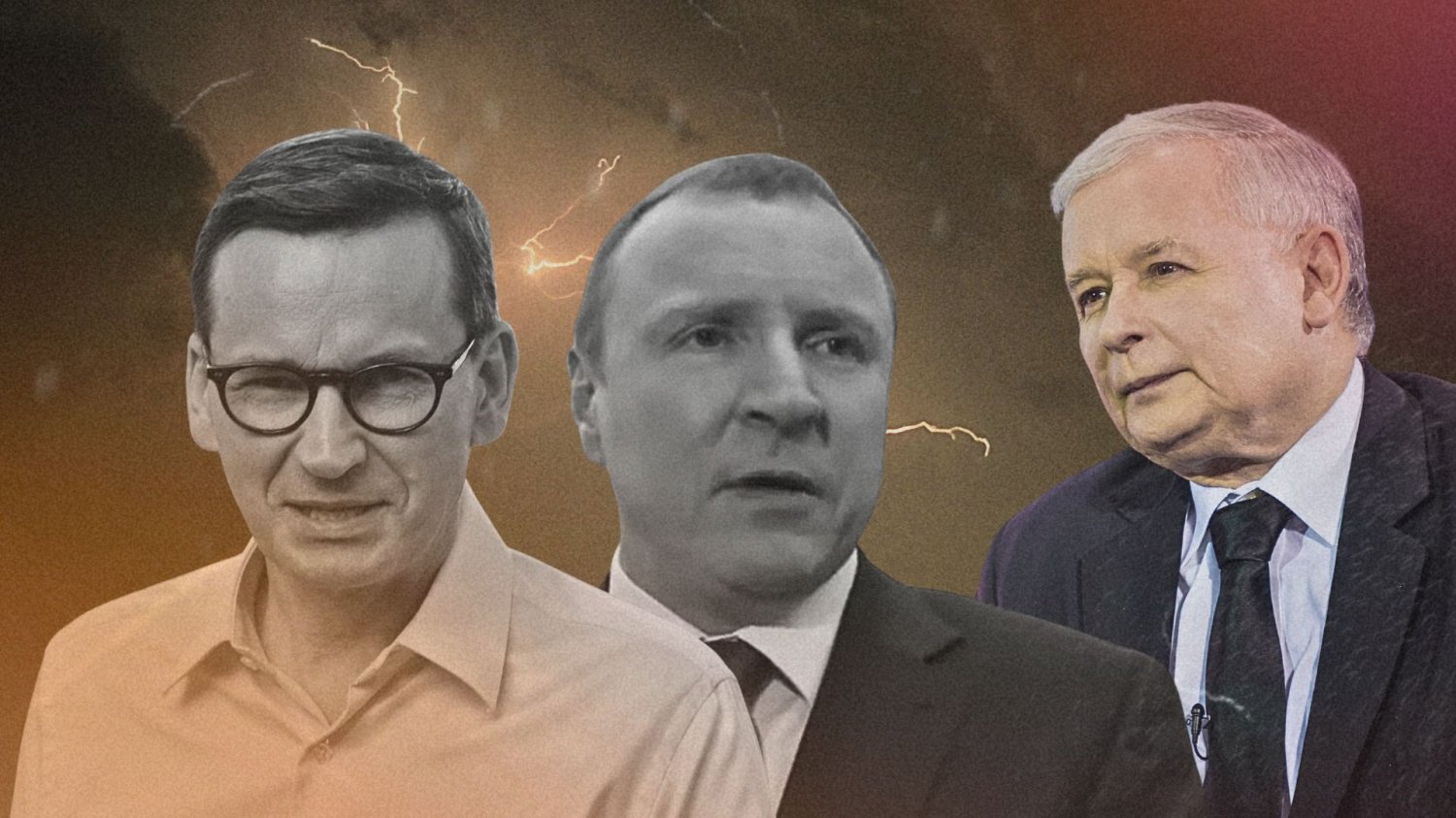 Mateusz Morawiecki, Jacek Kurski, Jarosław Kaczyński Mateusz Morawiecki, Jacek Kurski, Jarosław Kaczyński