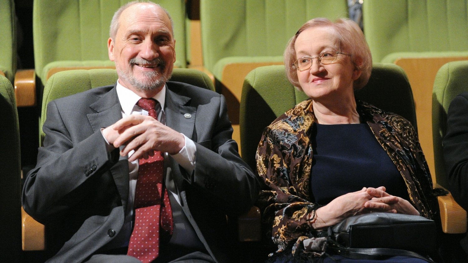 Antoni Macierewicz z żoną Hanną Natora-Macierewicz.