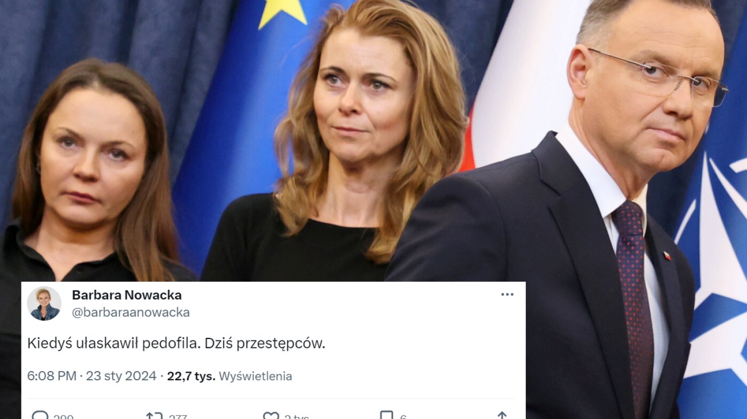 Lawina komentarzy po ułaskawieniu Kamińskiego i Wąsika."Kiedyś ułaskawił pedofila. Dziś przestępców"