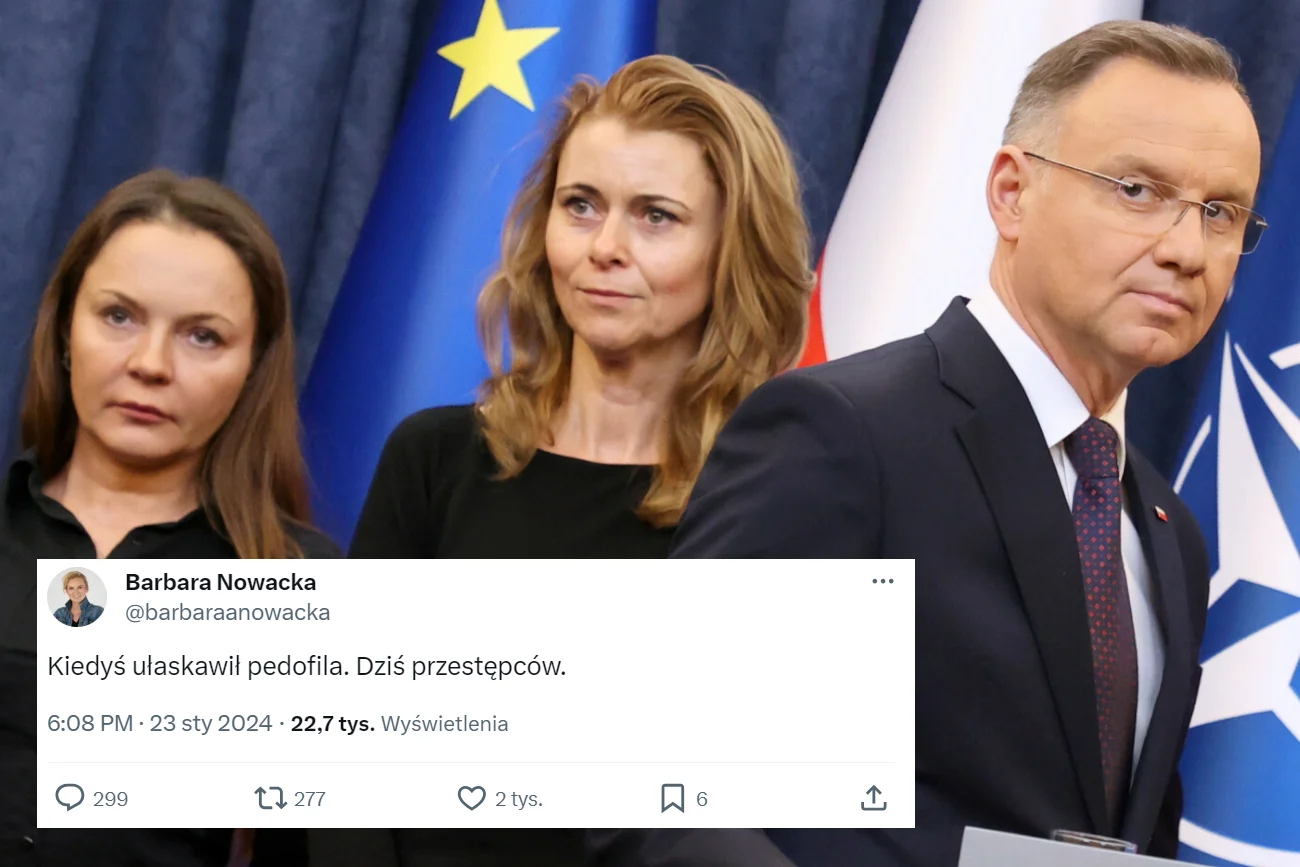 Lawina komentarzy po ułaskawieniu Kamińskiego i Wąsika."Kiedyś ułaskawił pedofila. Dziś przestępców"