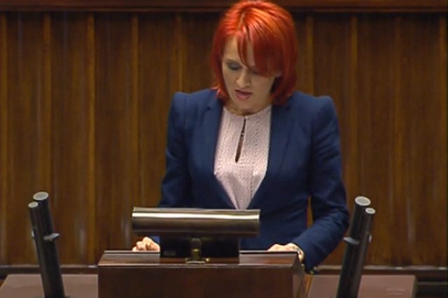 Bernadeta Krynicka pokazała klasę w Sejmie.