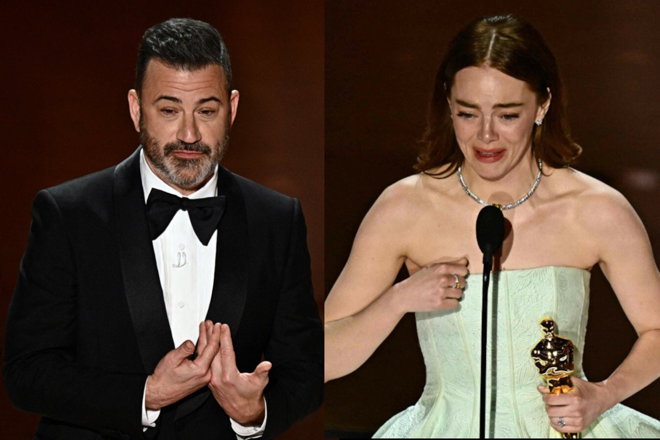 Reakcja Emmy Stone na niewybredny żart Jimmy Kimmela.