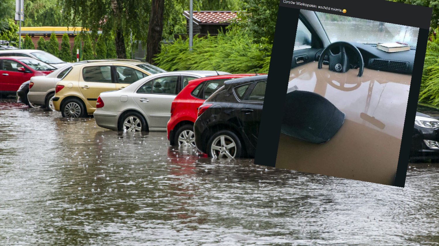 Ulewa w Gorzowie Wielkopolskim. Żywioł przetoczył się przez miasto