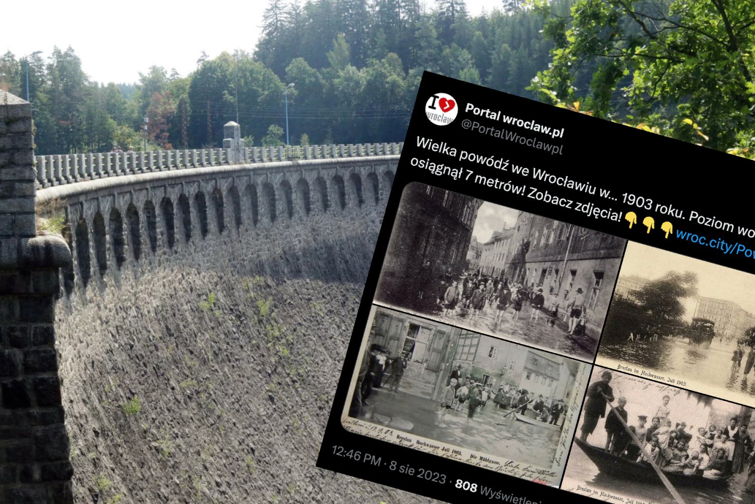 Tama w Pilchowicach. Nie tylko ona z podobnych zapór na Dolnym Śląsku ma ponad 100 lat.