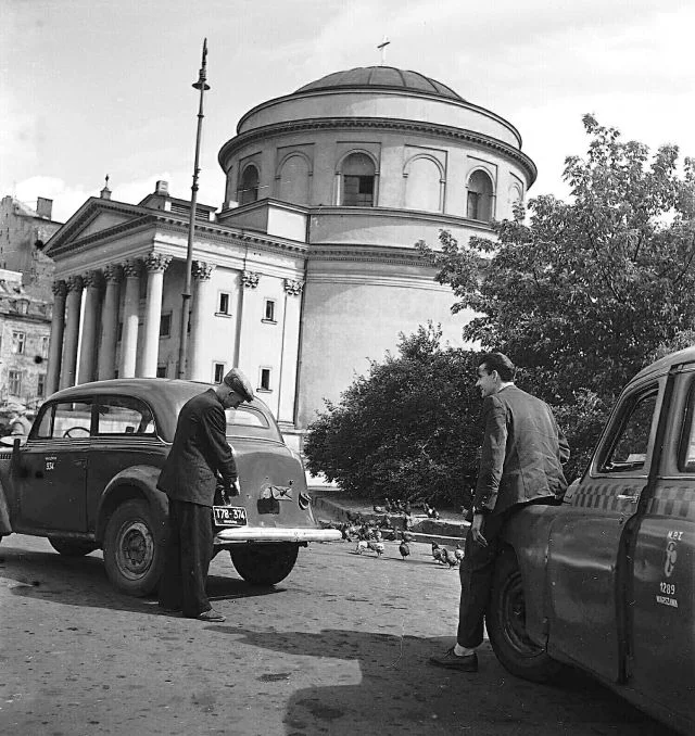 Plac Trzech Krzyży, 1956, Warszawa