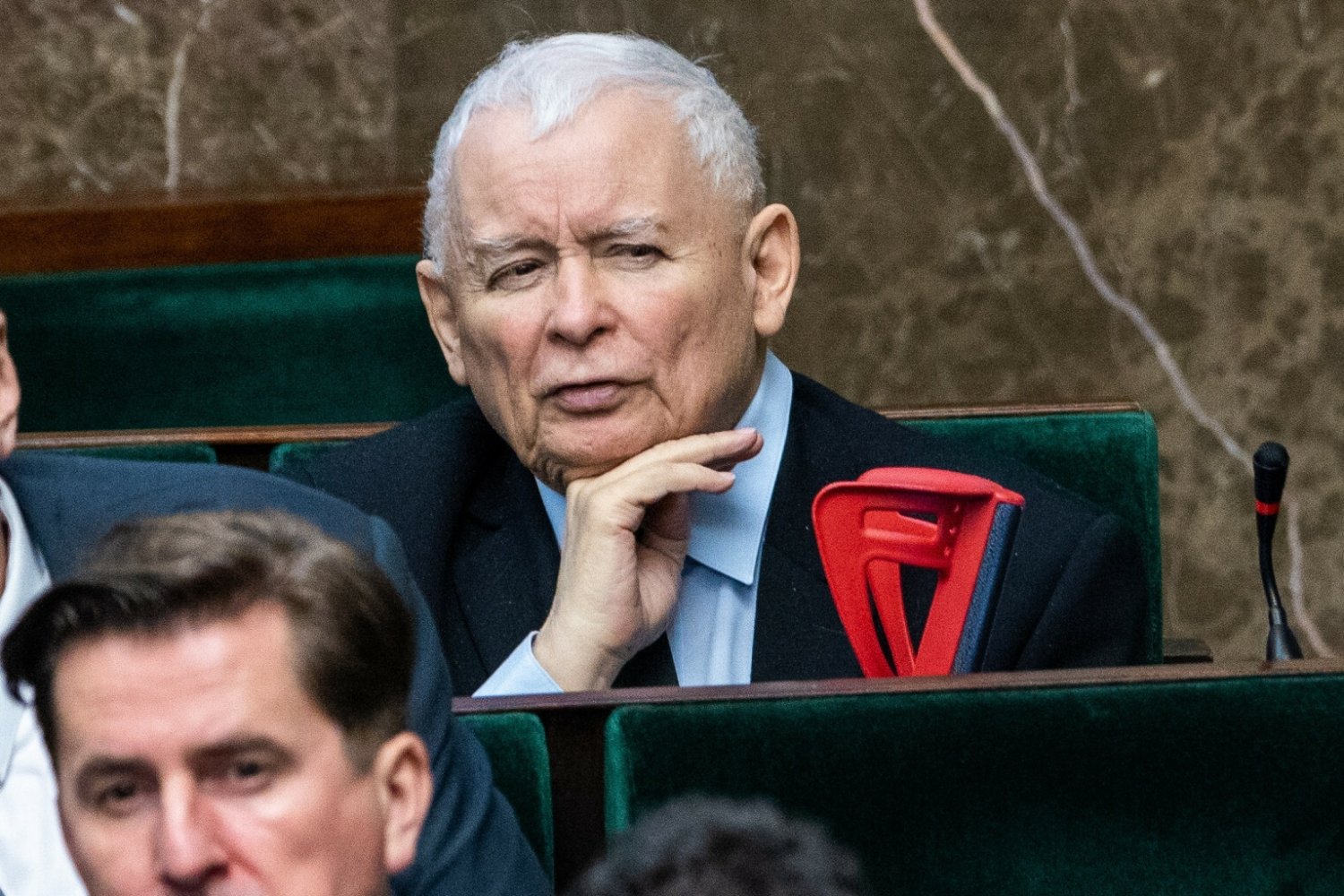 Jarosław Kaczyński w Sejmie. Afera w NCBiR miała sprawić, że część umowy PiS z Partią Republikańską przestała obowiązywać