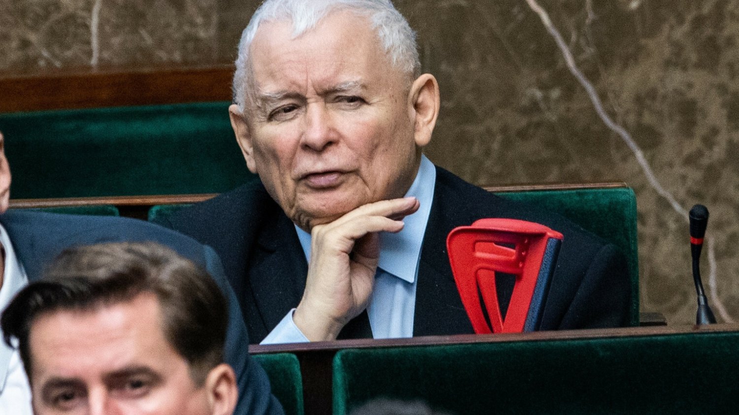 Jarosław Kaczyński w Sejmie. Afera w NCBiR miała sprawić, że część umowy PiS z Partią Republikańską przestała obowiązywać