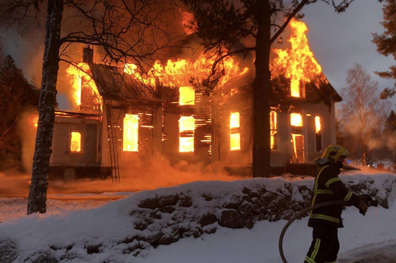 Spłonął zabytkowy kościół w Finlandii.