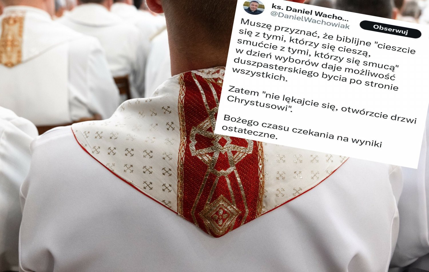 Wybory 2023. Kontrowersyjny ksiądz skomentował wyniki.