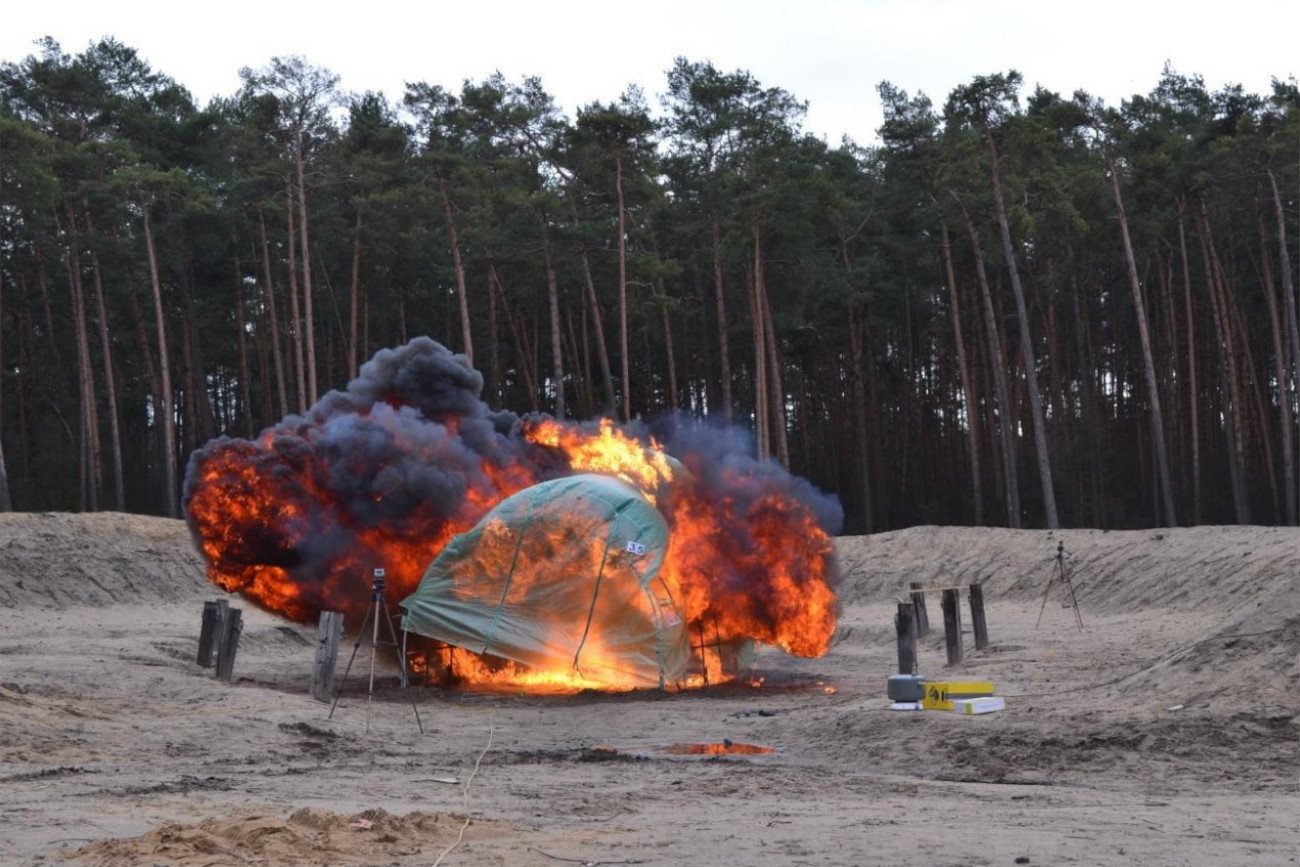 Kilka symulacji wybuchów przeprowadzono w tunelach ogrodowych