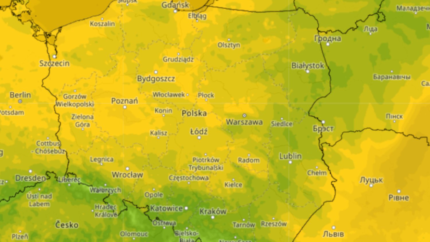 W sobotę typowa jesienna pogoda. Wszędzie pochmurnie, chłodno i deszczowo