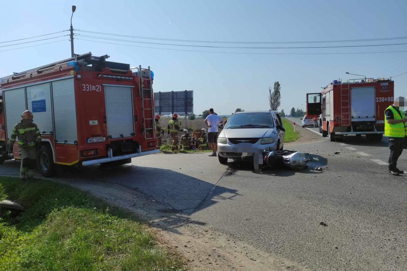 Wypadek pod Radomiem. Zginął 42-letni policjant kierujący motocyklem