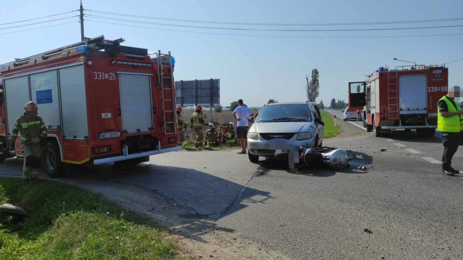 Wypadek pod Radomiem. Zginął 42-letni policjant kierujący motocyklem