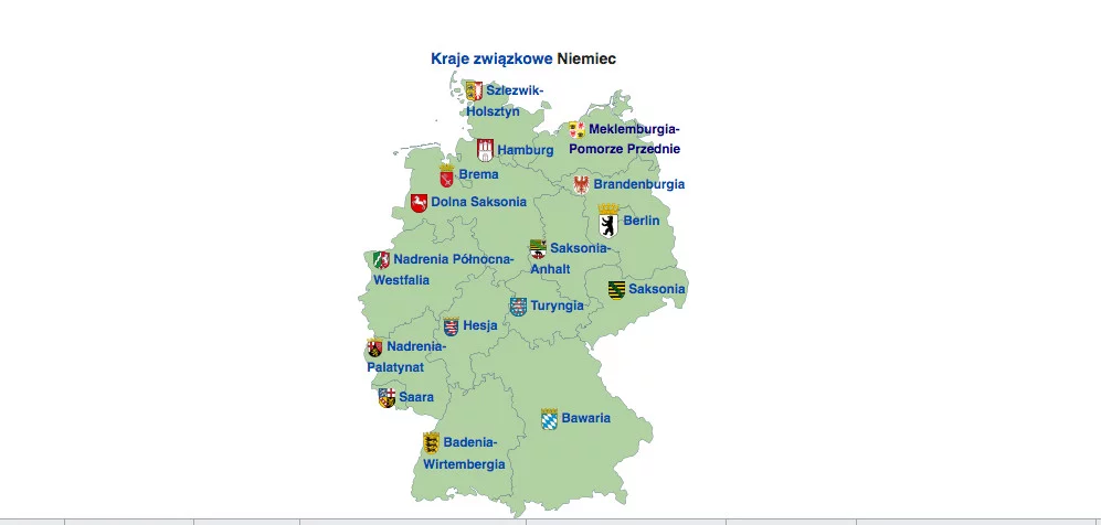 Kraje związkowe Niemiec.