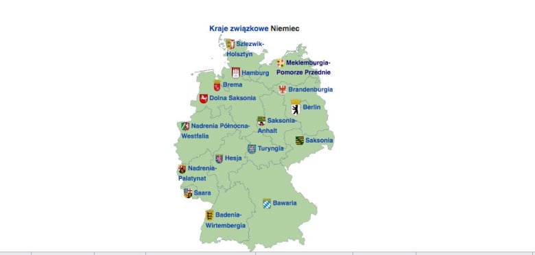 Landy mapa bawaria niemiec Landy niemieckie