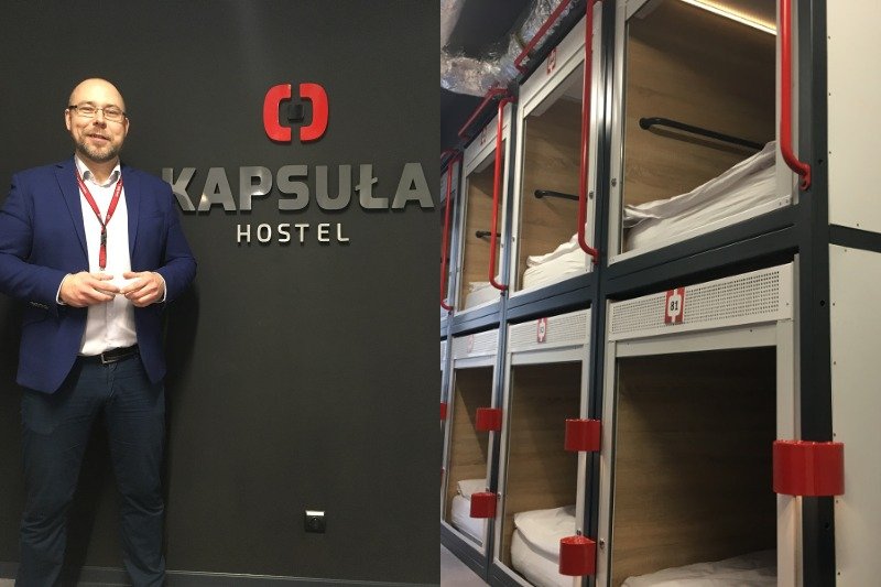 Hostel Kapsuła prowadzi Adam Wawrzyński, koszt noclegu w takim miejscu to 69 złotych za dobę.