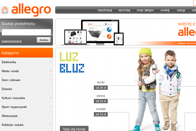 Allegro od kilku godzin zmaga się z problemami technicznymi.
