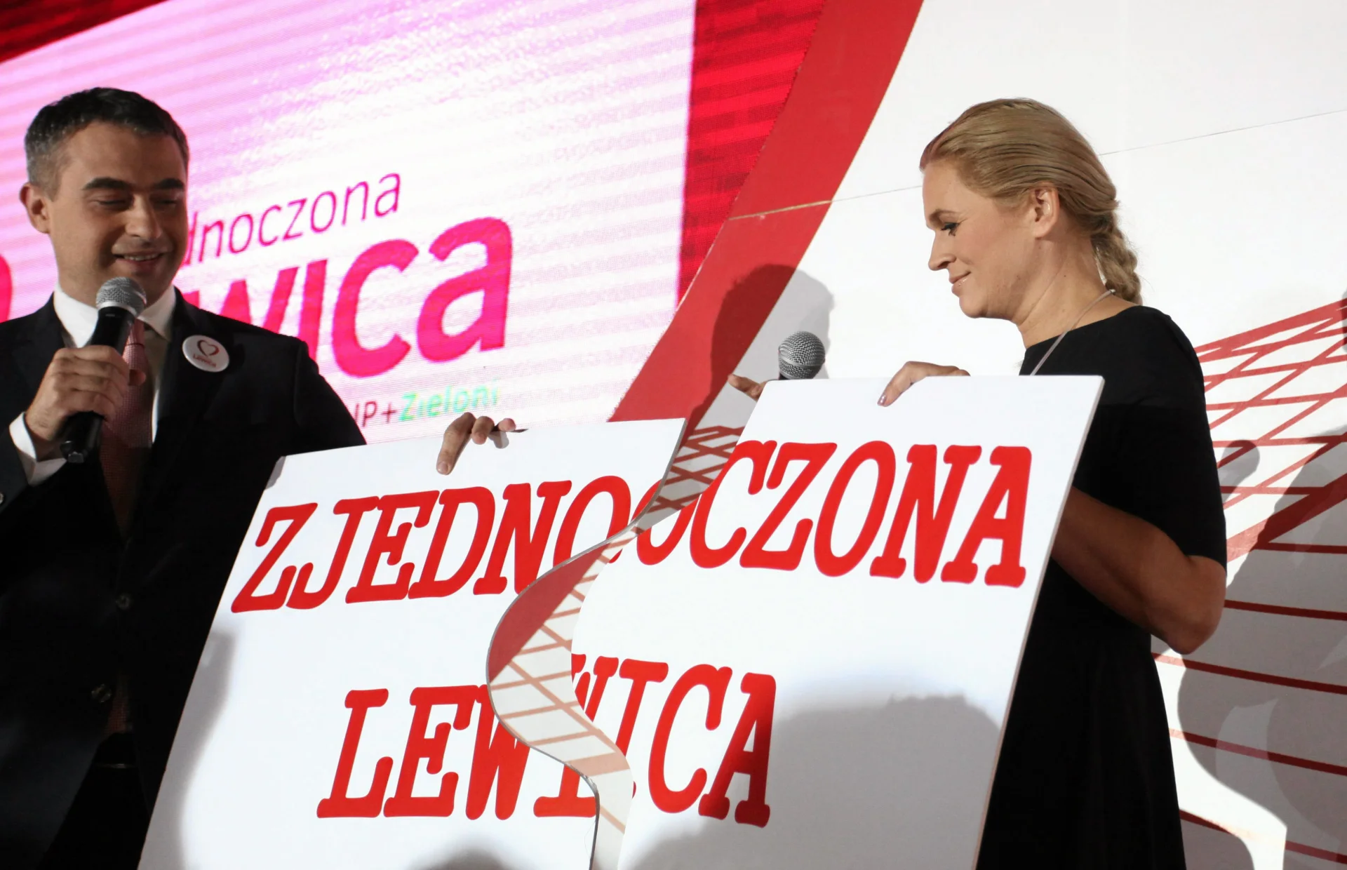Nowacka i sekretarz generalny SLD Krzysztof Gawkowski to medialne twarze Zjednoczonej Lewicy