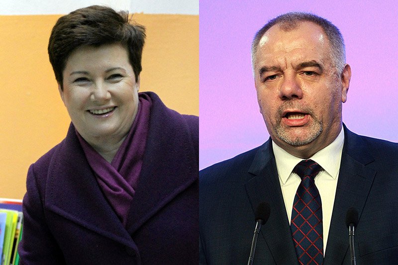 Hanna Gronkiewicz-Waltz i Jacek Sasin debatowali w sobotę na temat swoich wizji zarządzania Warszawą.