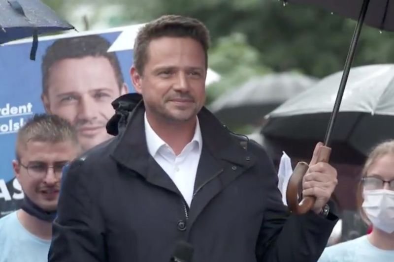 Rafał Trzaskowski odwiedził w poniedziałek Brodnicę.