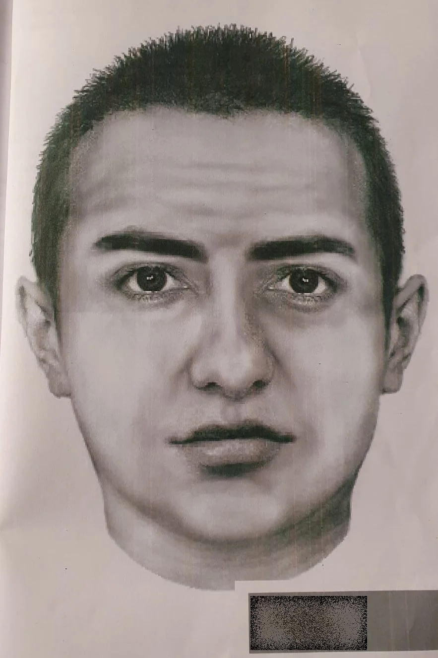 Oto portret pamięciowy poszukiwanego mężczyzny.