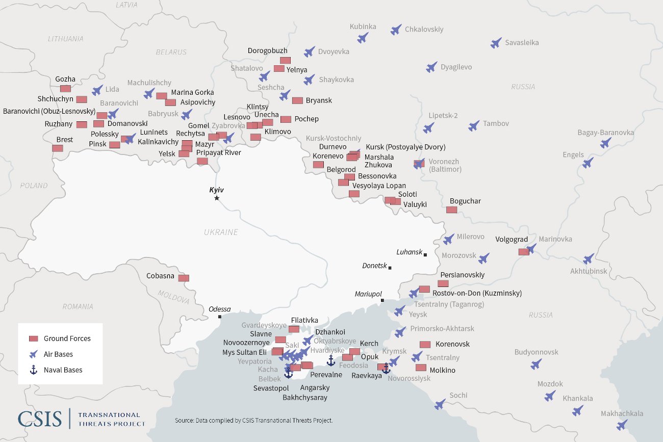 Rosja gromadzi ogromne siły przy granicy z Ukrainą.