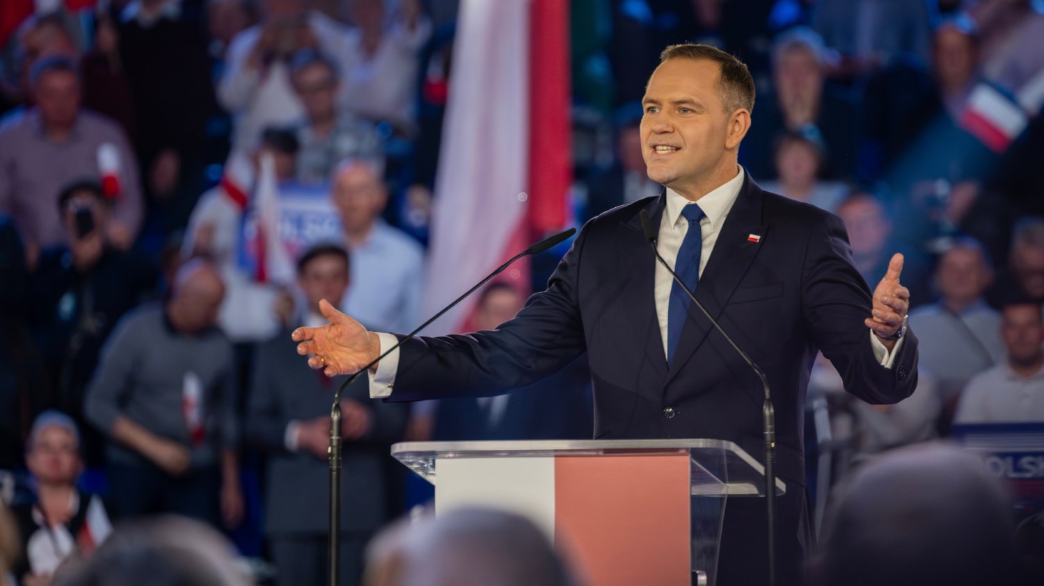 Karol Nawrocki przemawia