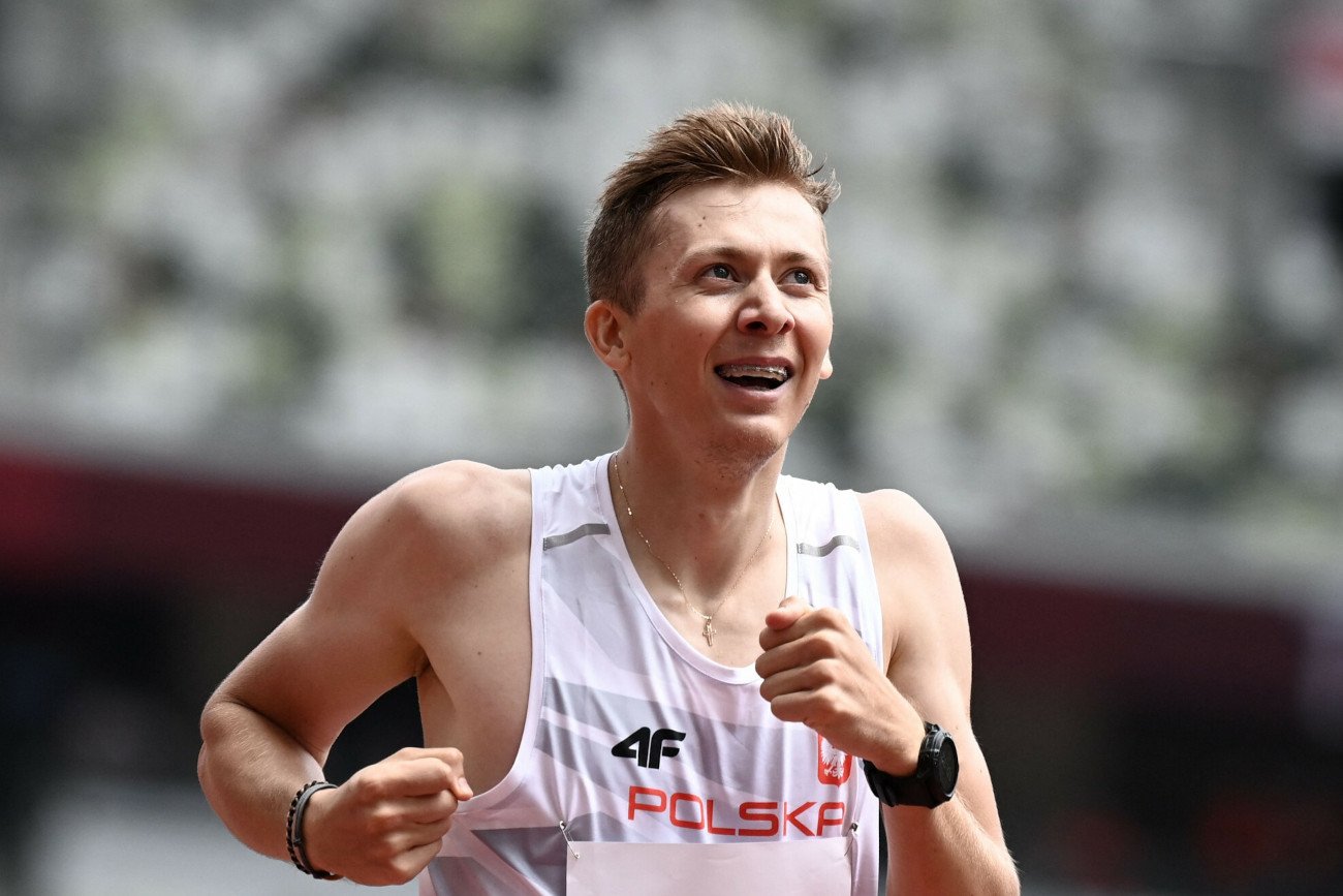 Michał Borkowski zajął drugie miejsce w swoim biegu eliminacyjnym na 800 m na igrzyskach w Tokio