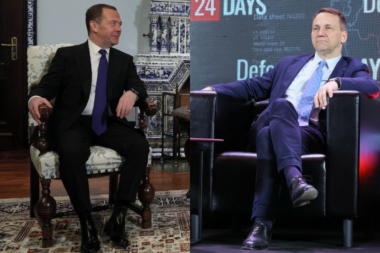 Miedwiediew odpowiedział na słowa SIkorskiego. Posypały się groźby