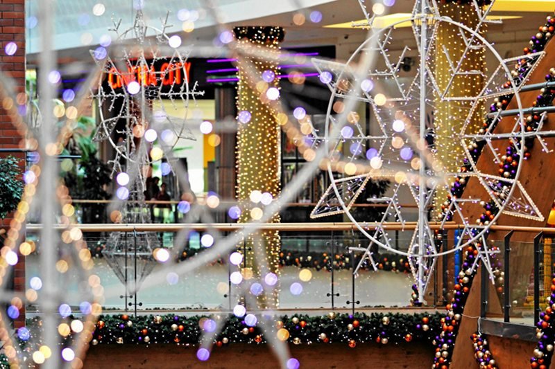 Święta Bożego Narodzenia w centrum handlowym