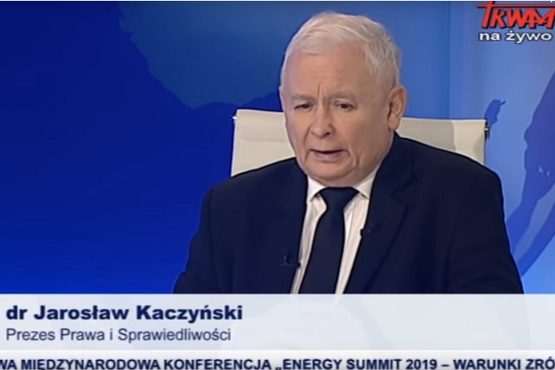 Jarosław Kaczyński na pierwsze pytanie w wywiadzie dla TV Trwam odpowiadał ponad 10 minut.