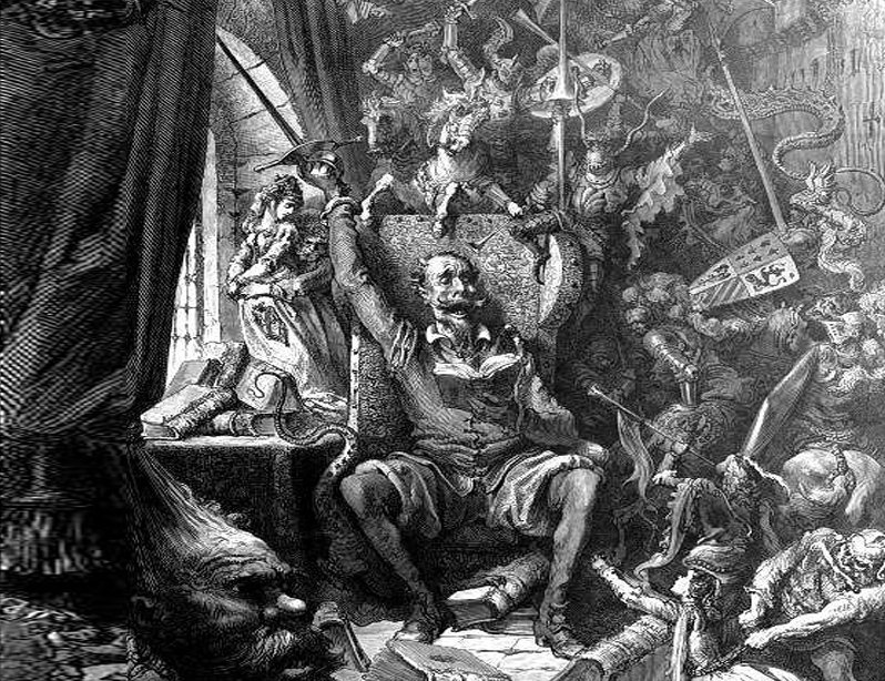 Don Kichote Gustava Dore, nieco zmieniony