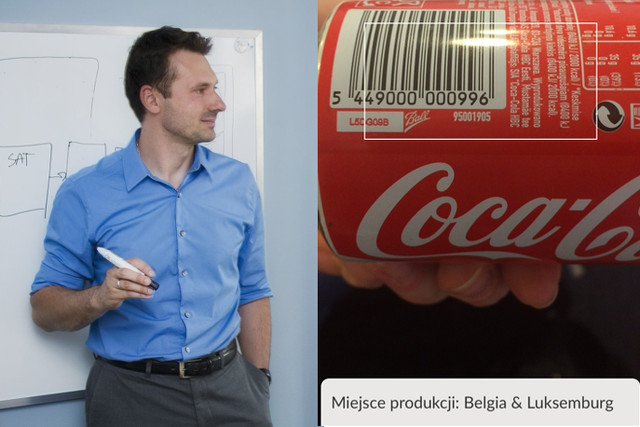 Jakub Lipiński, stworzył aplikację na telefon, dzięki której konsumenci łatwo odnajdą korzenie dostępnych w Polsce produktów. Ta Cola nie pochodzi z zakładu w Radzyminie, przebyła długą drogę na półkę sklepu Społem